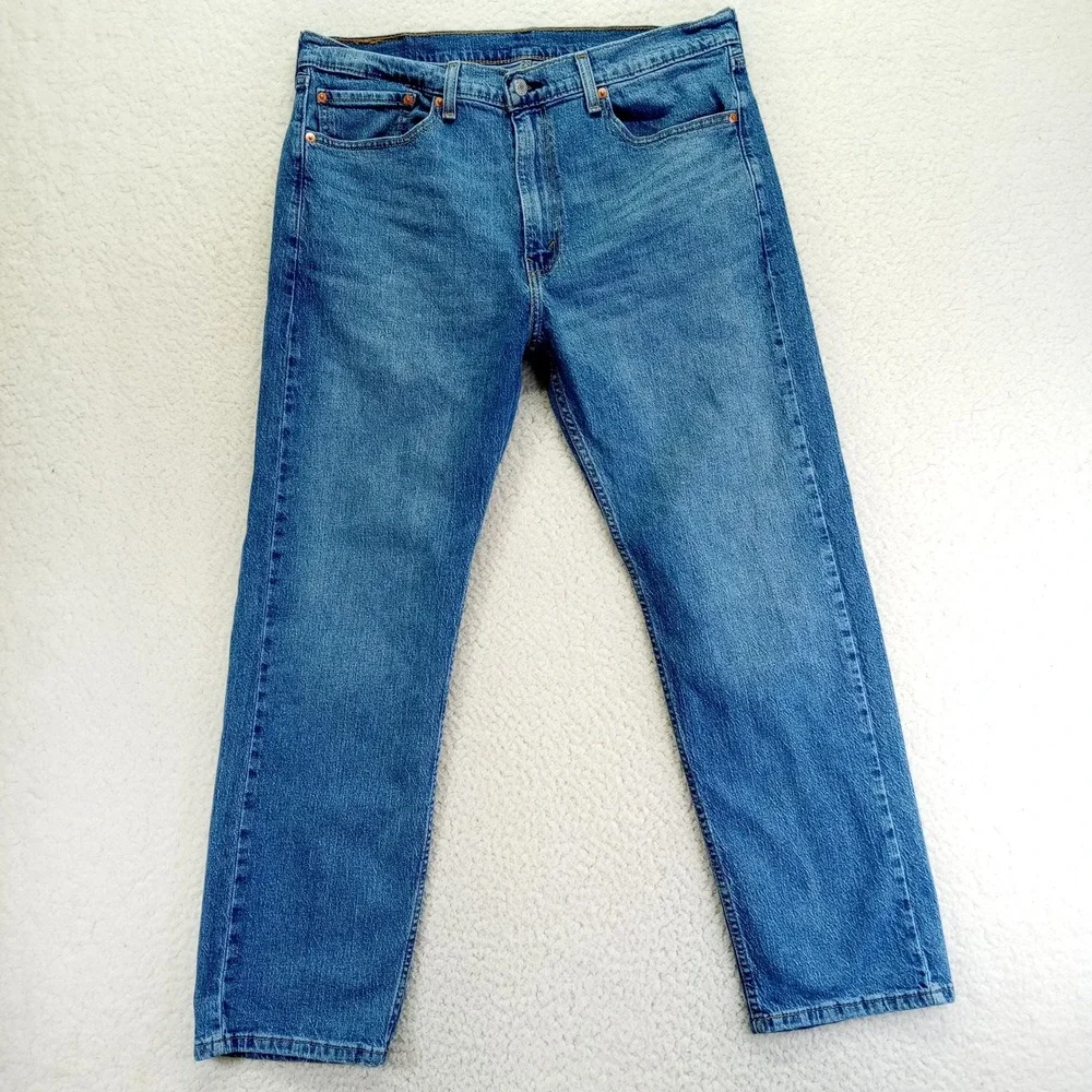 Levi Strauss 505 Mens Jeans W36 L30 Blue Straight‎ Leg Denim